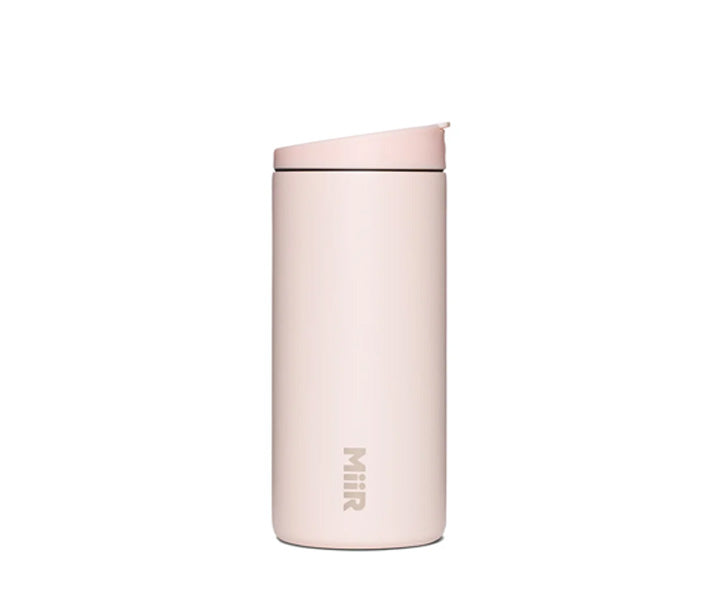 A MiiR 12oz Flip Traveler in Thousand Hills Pink