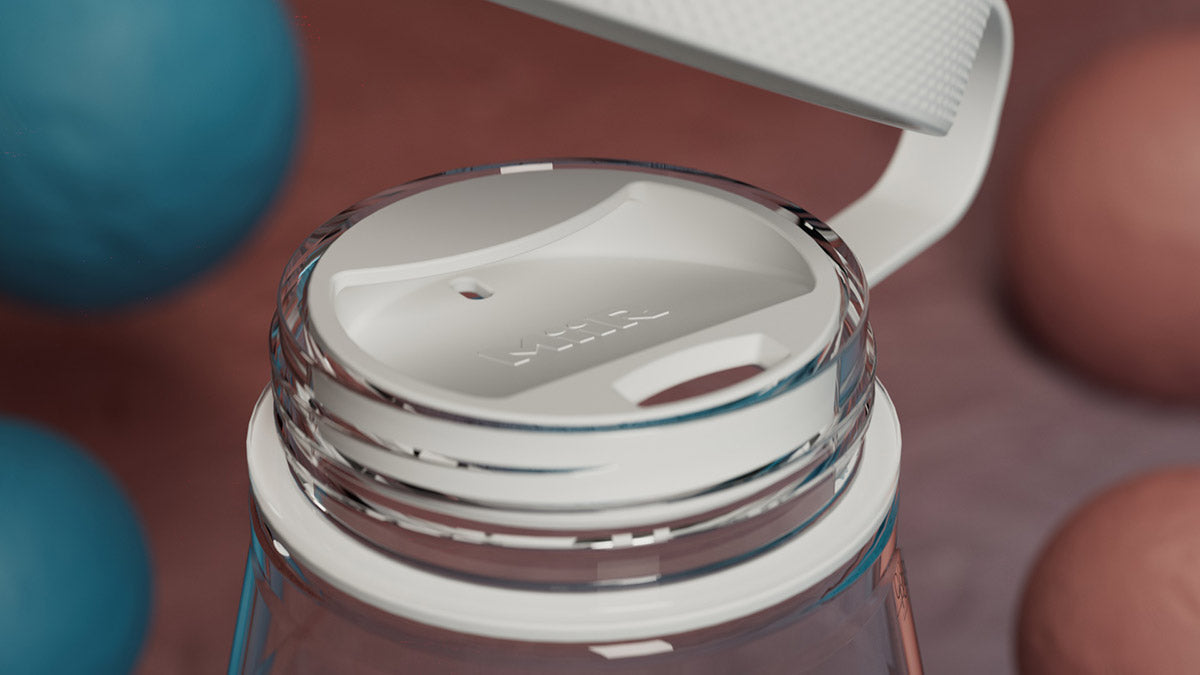 A close up of the MiiR Everywhere Bottle splash guard