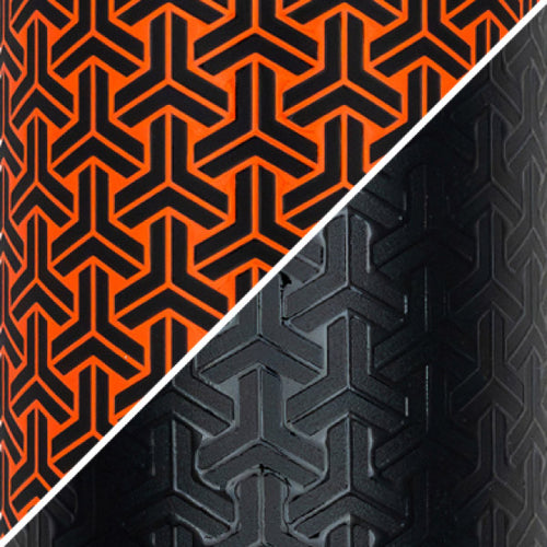 Close up of the Orange & Black Auxikko pattern MiiR_x_Carryology_pattern.jpg__PID:5730345d-29d4-4238-ae0b-66565a428829