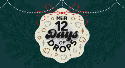 A logo graphic for the MiiR 12 Days of Drops products