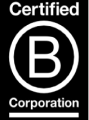 A logo graphic for Certified B Corp