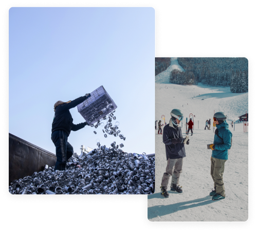 A collection of photos displaying stainless steel & people enjoying MiiR drinkware ir-23-resp.png__PID:d681ecc7-136b-42d2-8948-a9095414c2f8